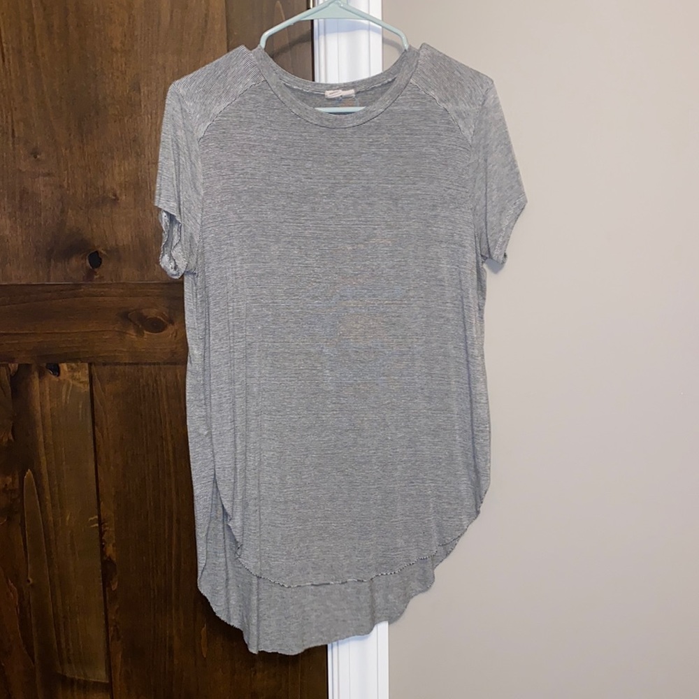 black and white striped shirt